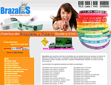 Tablet Screenshot of brazaletes.org.mx